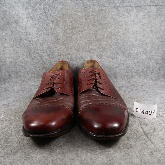 Bostonian Dress Shoes Mens 12 Derby Oxford Leather Cap Toe Brown Classic Formal main image 7